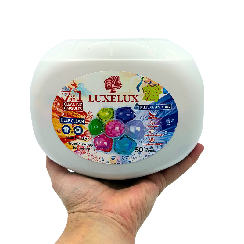 Perfumowane Kapsułki do Prania 7w1 LUXELUX Sensation 50 szt – Zapachowe