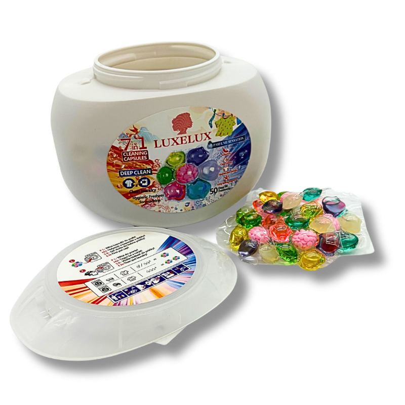 Perfumowane Kapsułki do Prania 7w1 LUXELUX Sensation 50 szt – Zapachowe