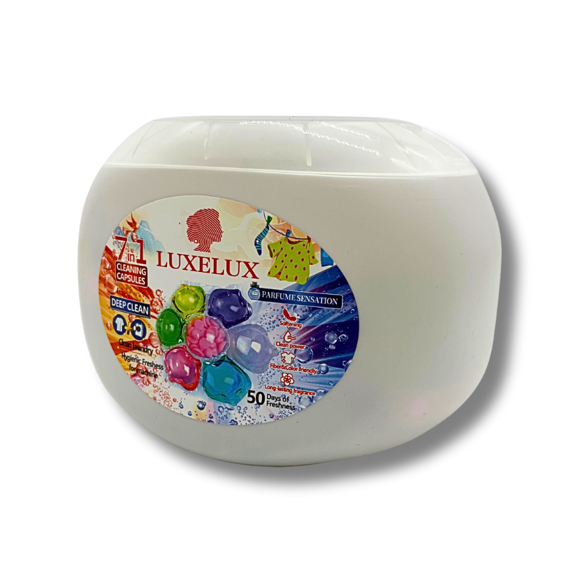 Perfumowane Kapsułki do Prania 7w1 LUXELUX Sensation 50 szt – Zapachowe