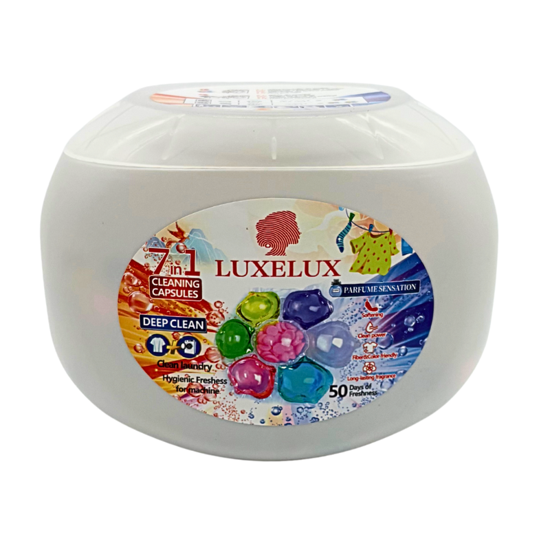 Perfumowane Kapsułki do Prania 7w1 LUXELUX Sensation 50 szt – Zapachowe