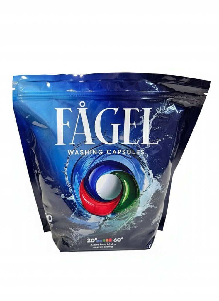 Kapsułki do Prania FAGEL 4w1 50 szt 20 g Niemiecka Technologia Skuteczne