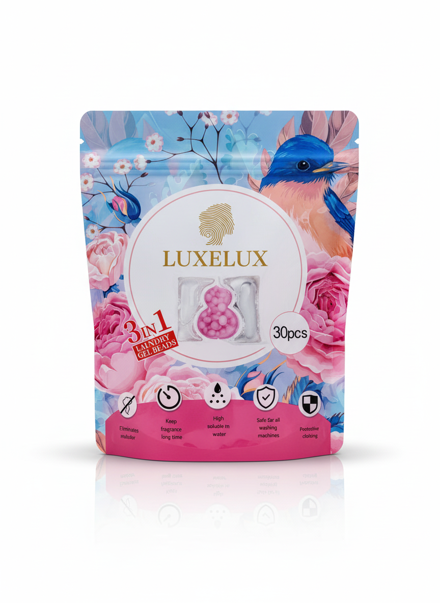 Kapsułki do Prania 3 w 1 Skuteczne Czyszczenie, Ochrona Tkanin i Długotrwała Świeżość 30 szt. LUXELUX