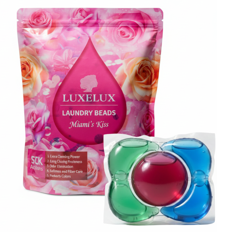Kapsułki do prania 5w1 30 szt. Laundry Beads – Miami’s Kiss LUXELUX