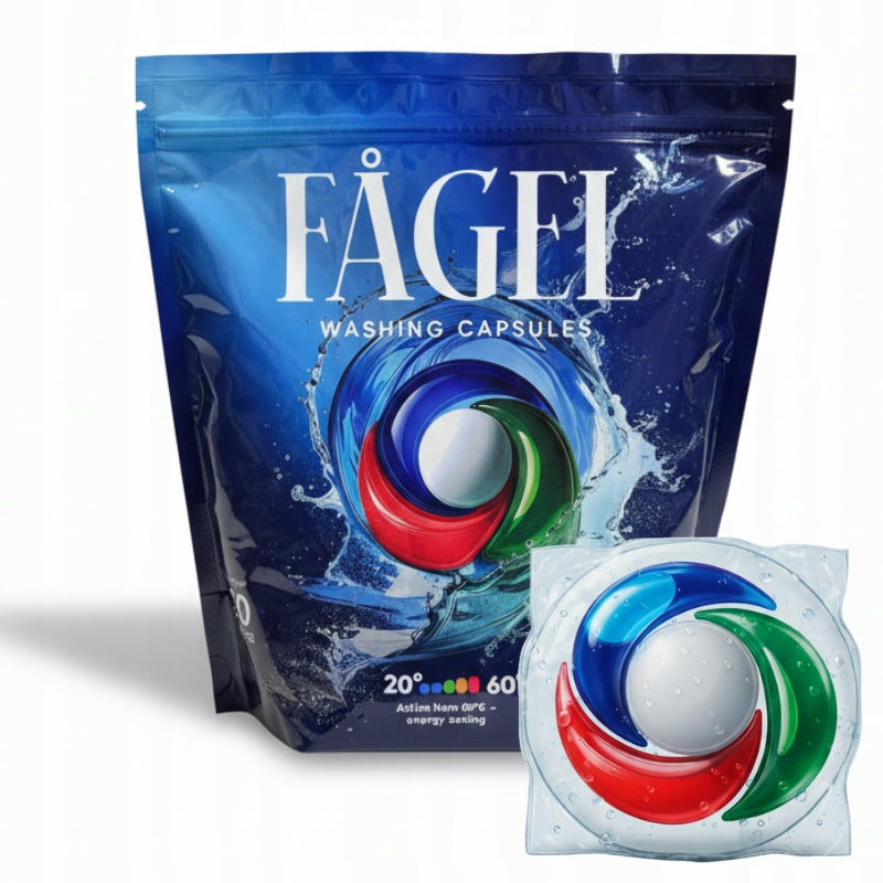 Kapsułki do Prania FAGEL 4w1 50 szt 20 g Niemiecka Technologia Skuteczne